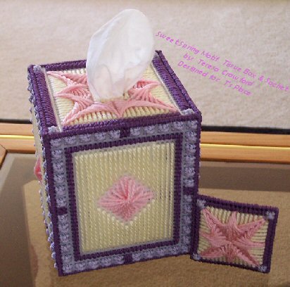 Sweet Spring Motif: Tissue Box & Sachet